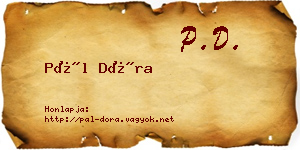 Pál Dóra névjegykártya